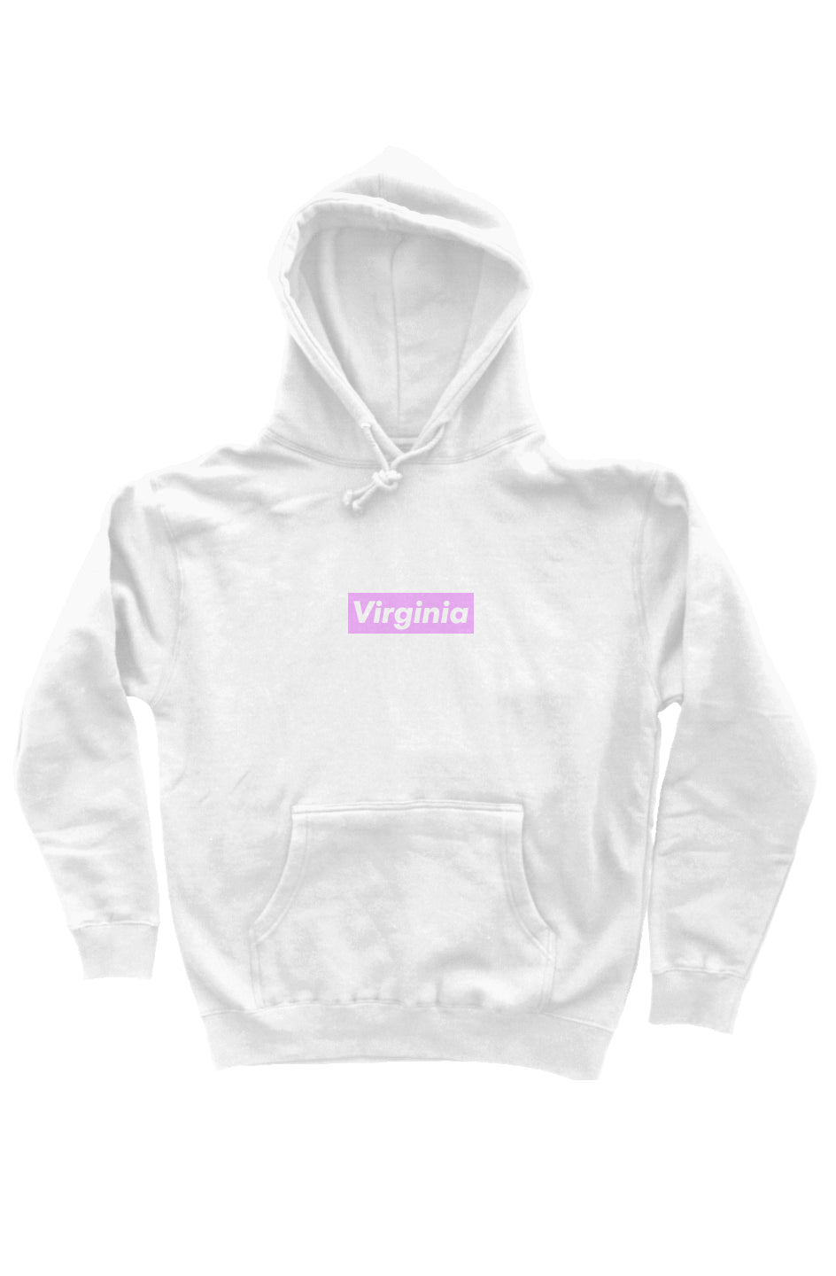 Virginia Box Logo Hoodie Pink/White