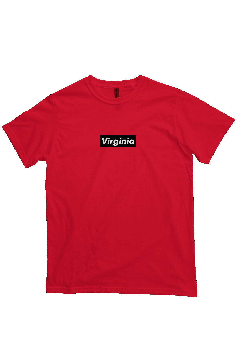 Virginia Box Logo Heavyweight T Shirt Black/Red