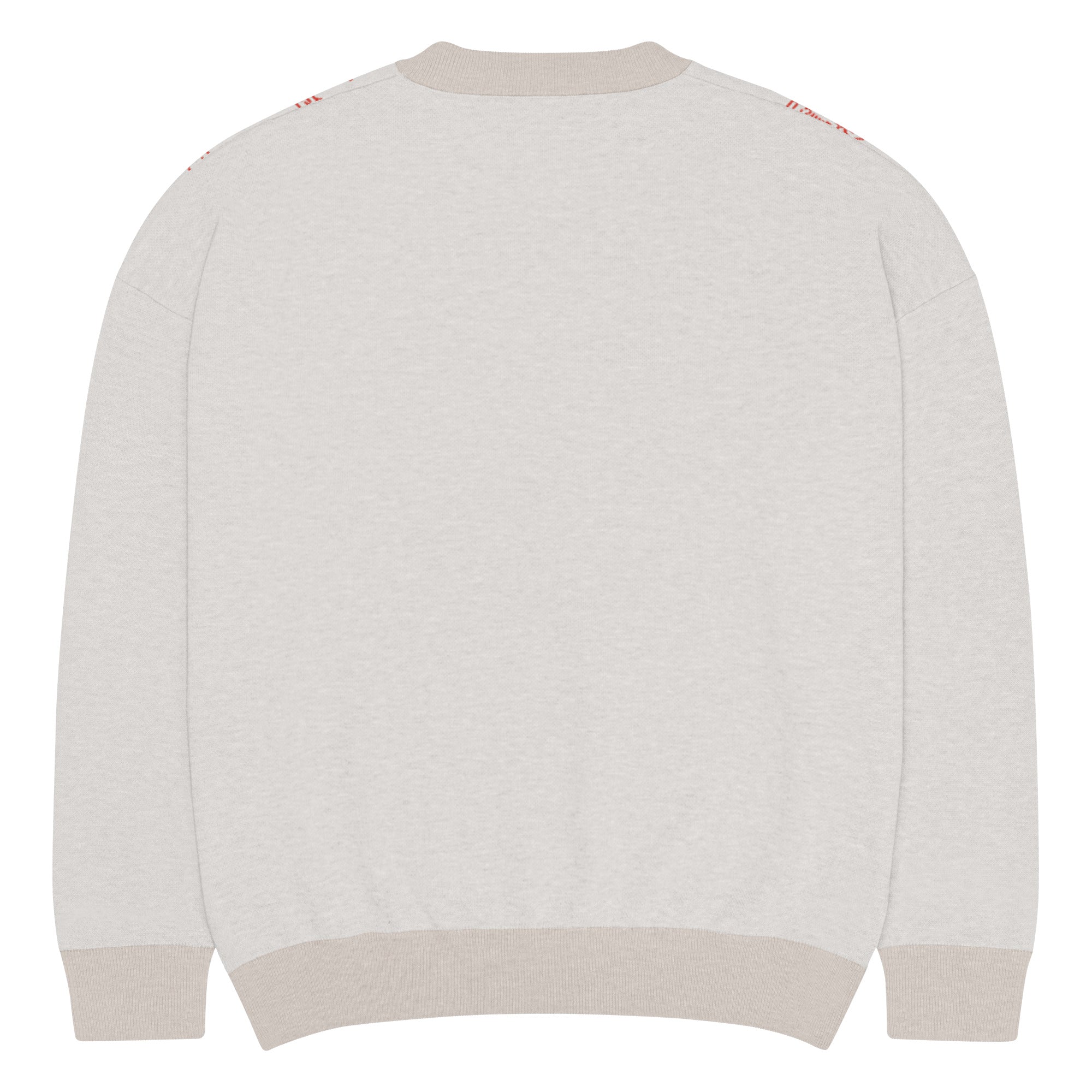 2 up 2 down Relaxed fit knitted crew neck sweater