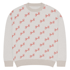 2 up 2 down Relaxed fit knitted crew neck sweater