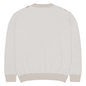 2 up 2 down Relaxed fit knitted crew neck sweater