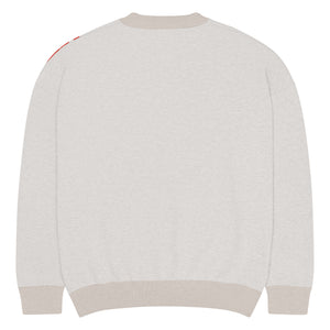 2 up 2 down Relaxed fit knitted crew neck sweater