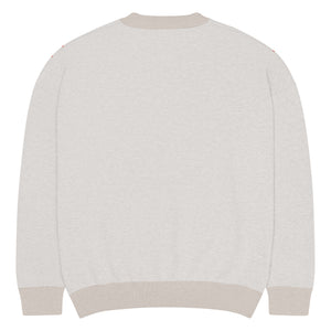 2 up 2 down Relaxed fit knitted crew neck sweater
