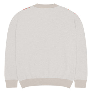2 up 2 down Relaxed fit knitted crew neck sweater