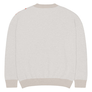 2 up 2 down Relaxed fit knitted crew neck sweater