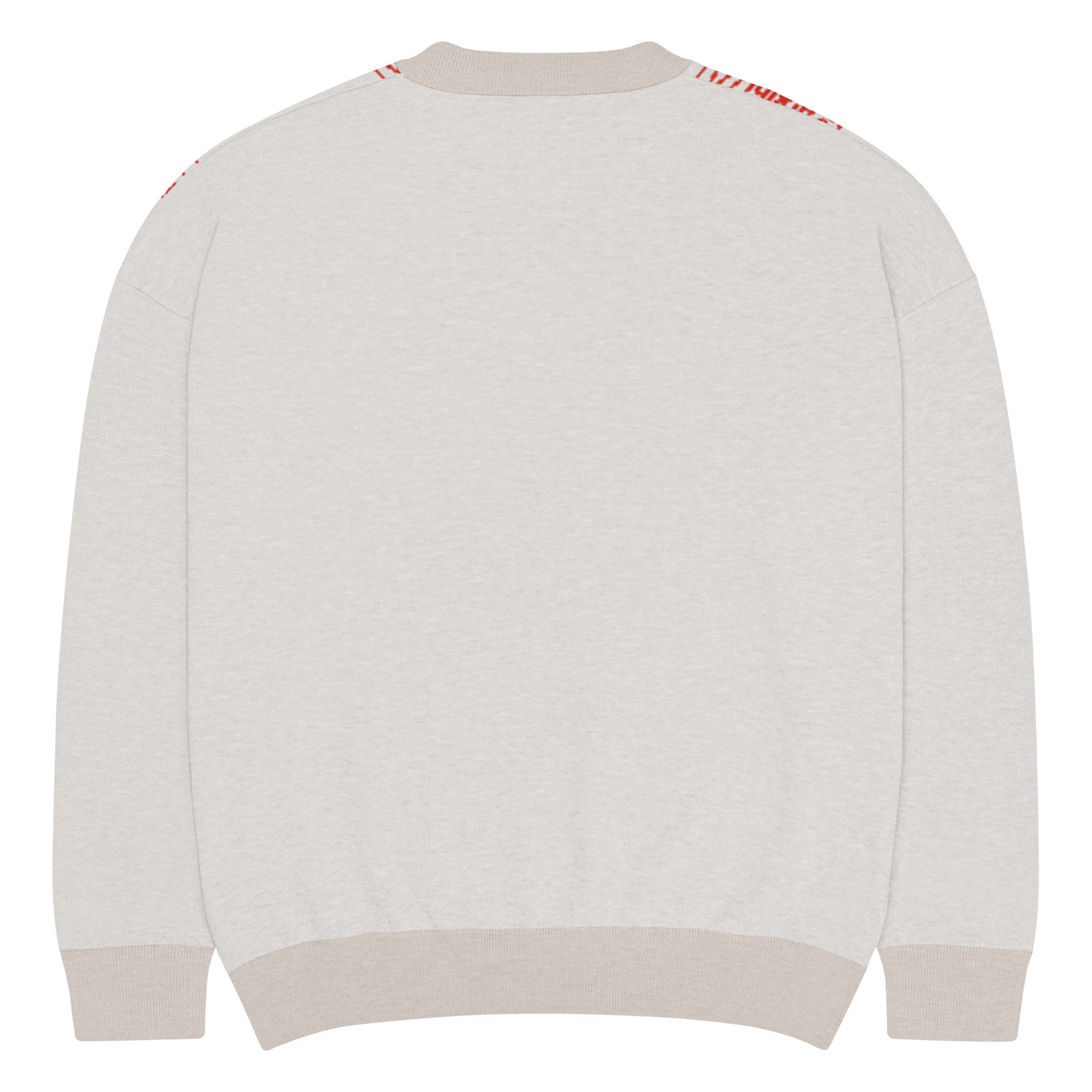 2 up 2 down Relaxed fit knitted crew neck sweater